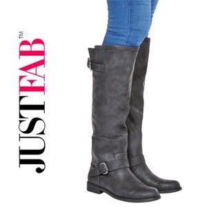 Justfab Ursulina Riding Boots in black